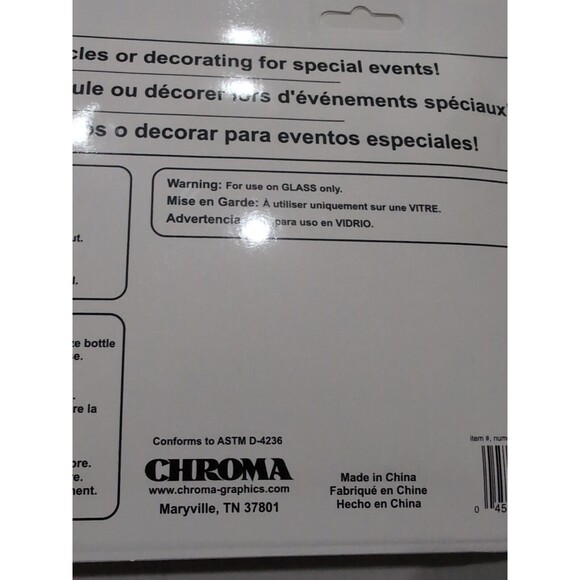 Chroma Auto Glass Marker Pack For Car Windows Washable Liquid Chalk Pen 8 PCS - Picture 4 of 5